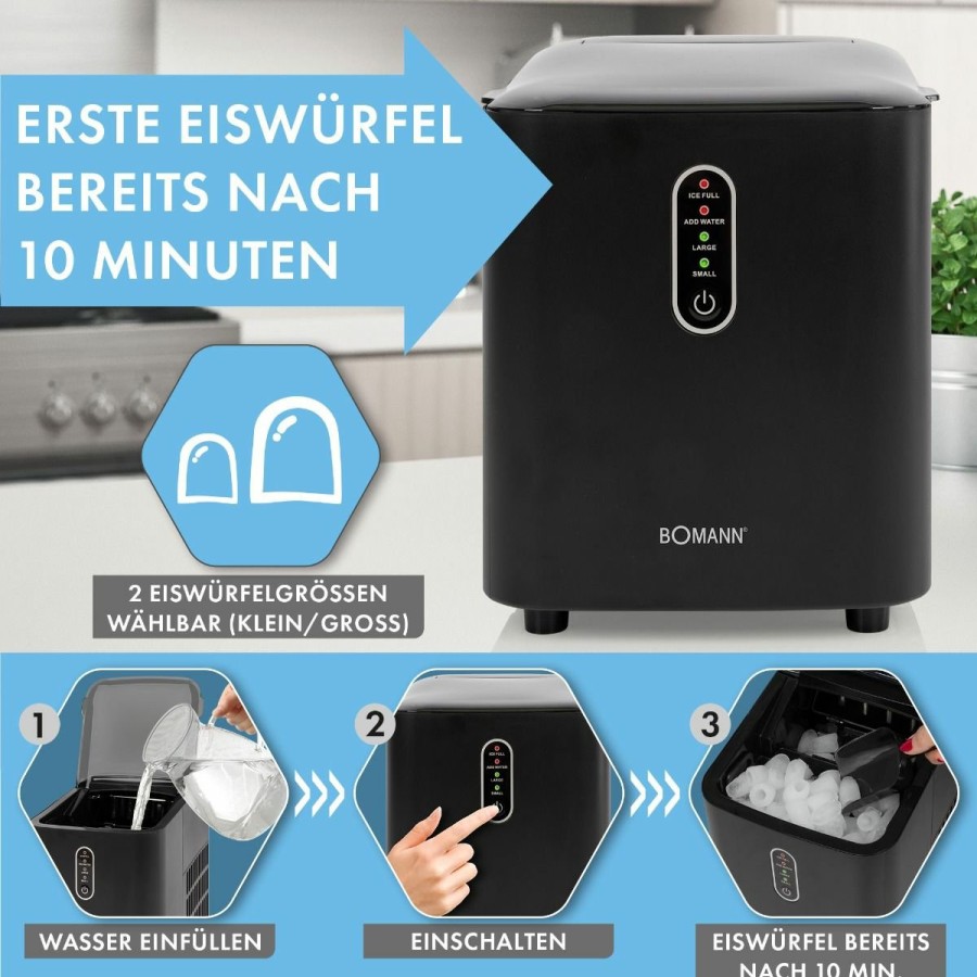 Bomann Bomann Eiswurfelbereiter Ewb 6068 Cb Schwarz Fun Cooking