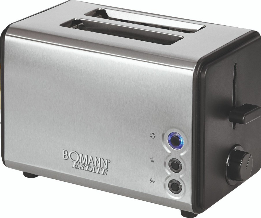 Bomann Bomann Toastautomat Ta 1371 Cb Edelstahl/Schwarz Toaster & Sandwichtoaster