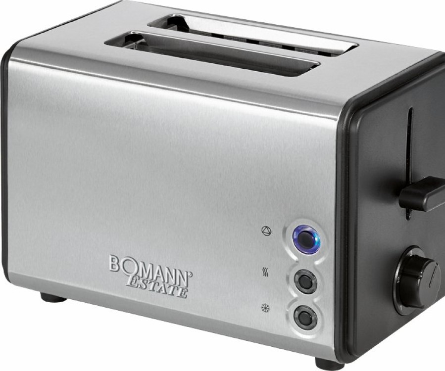 Bomann Bomann Toastautomat Ta 1371 Cb Edelstahl/Schwarz Toaster & Sandwichtoaster