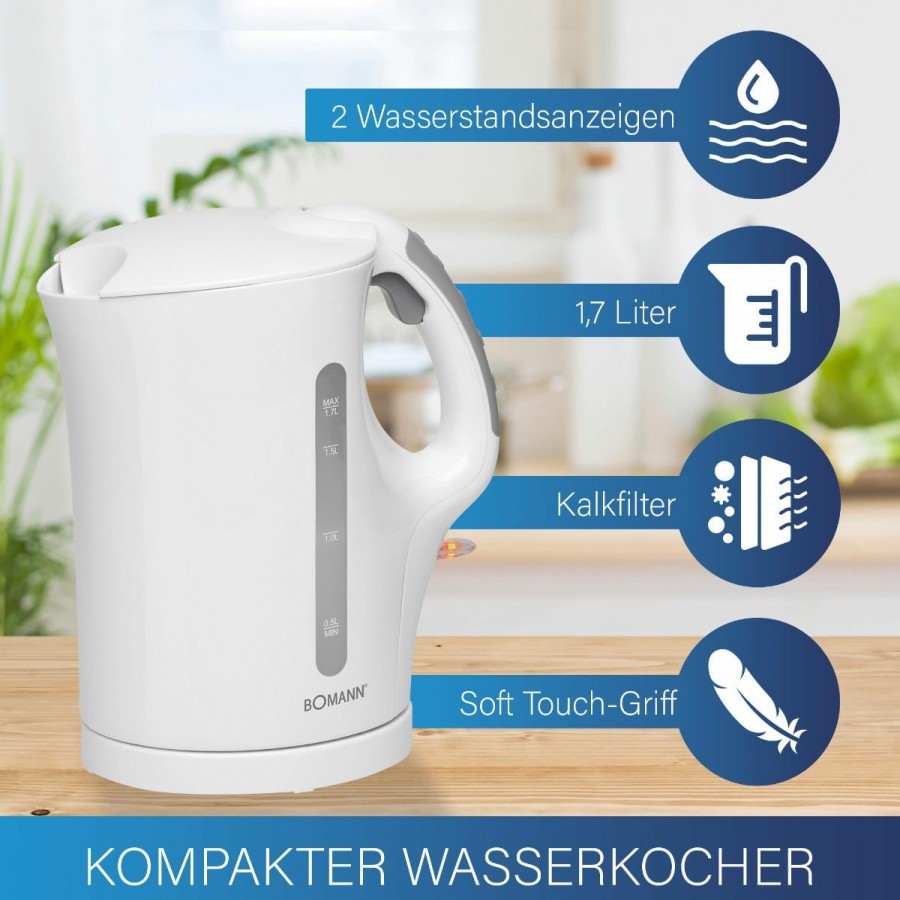 Bomann Bomann Wasserkocher Wk 5011 Cb Weis Wasserkocher