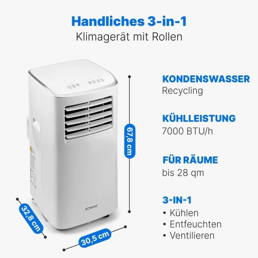 Bomann Bomann Klimagerat Cl 6061 Cb Weis Raumklimagerate Kuhlen & Heizen