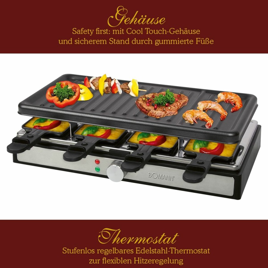 Bomann Bomann Raclette-Grill Rg 6039 Cb Schwarz Grills