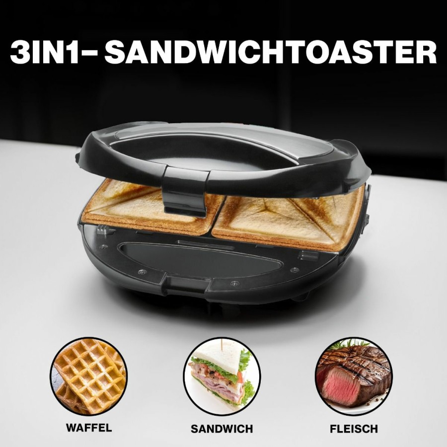 Bomann Bomann Multigrill St/Wa 1364 Cb Edelstahl/Schwarz Toaster & Sandwichtoaster