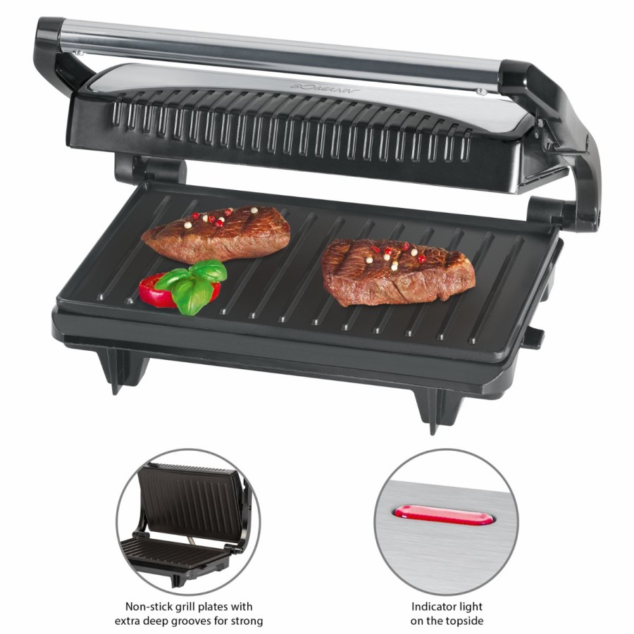 Bomann Bomann Multigrill Mg 2251 Cb Schwarz/Inox Suses Backen