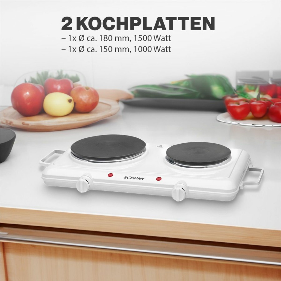 Bomann Bomann Doppelkochplatte Dkp 5028 Cb Weis Kochplatten