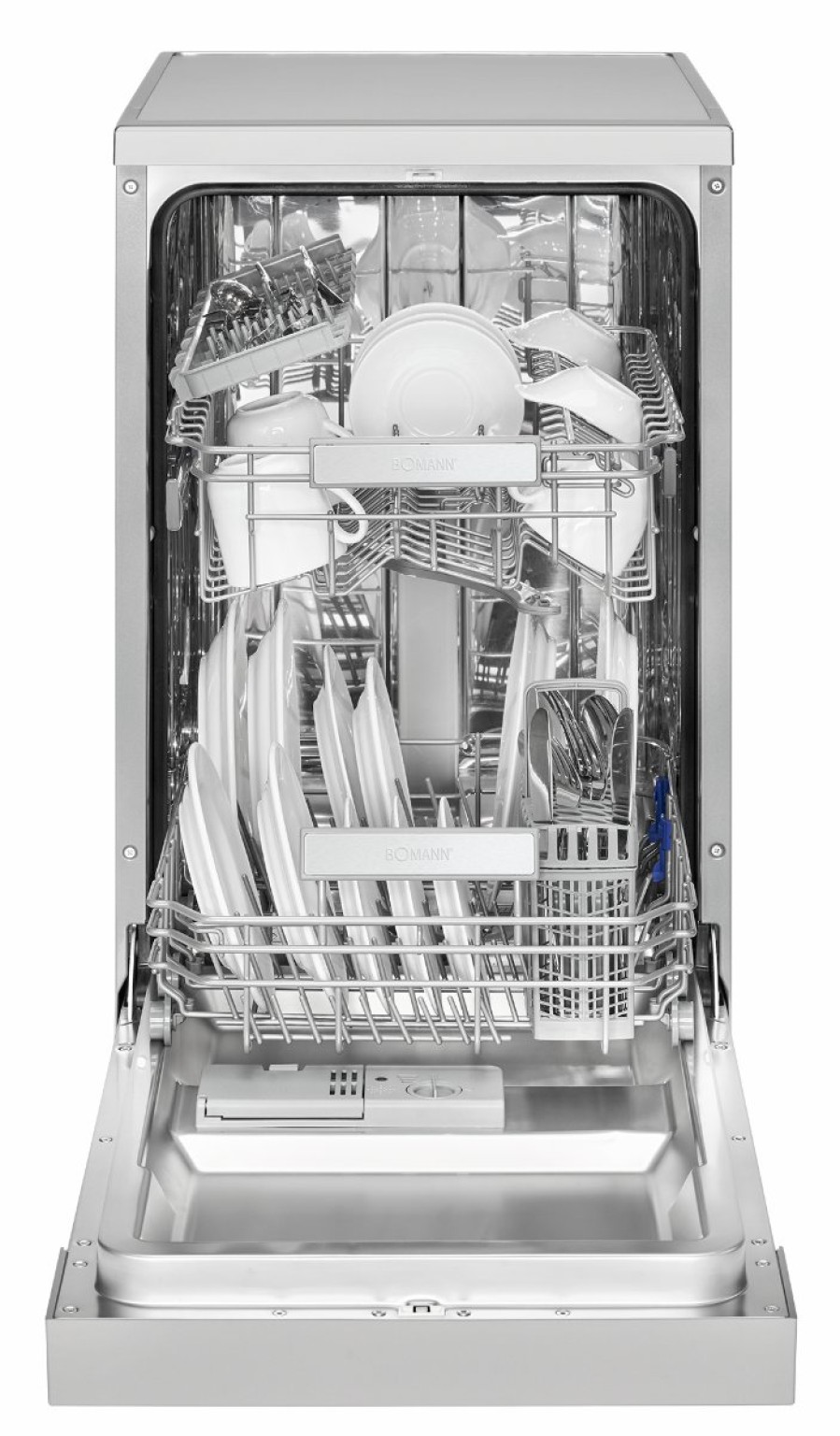Bomann Bomann Geschirrspuler Gsp 7411 Ix Edelstahl-Blende/Front, Gehause Silber Stand-/ Unterbau-Geschirrspuler